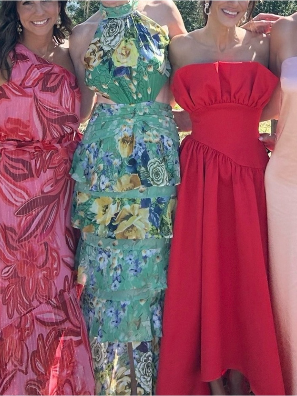 Elliatt Green Floral Ruffle Maxi Dress - Picture 5 of 6